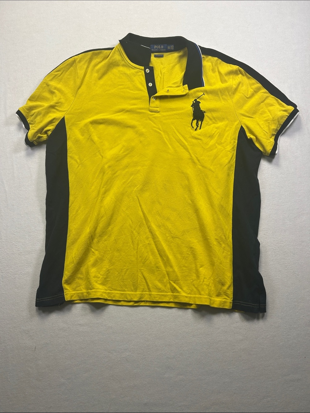 Polo by Ralph Lauren Yellow & Black Contrast Short-Sleeve Polo